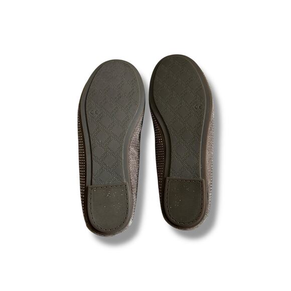 Vionic Spark 359 Willow Taupe Sparkle Rhinestone Ballet Flat Shoes Size 6.5 - Picture 7 of 9